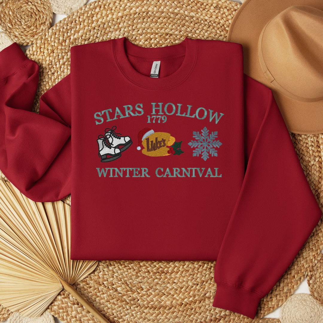 Stars Hollow Winter Carnival Crewneck with Snowflake