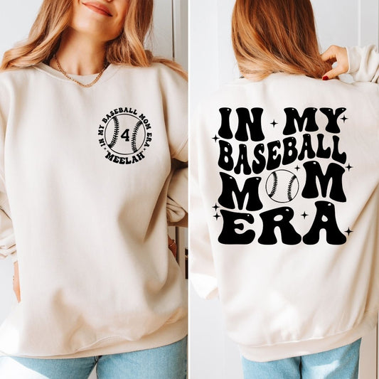 BASEBALL MOM ERA GRAPHIC CREWNECK