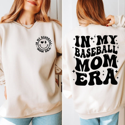 BASEBALL MOM ERA GRAPHIC CREWNECK