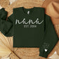 NANA EST CURSIVE CREWNECK