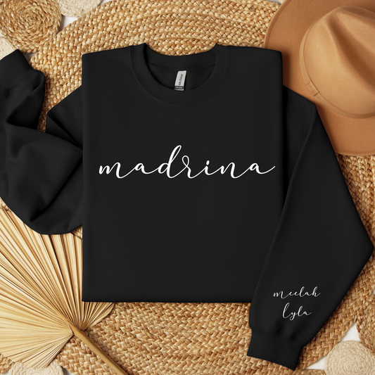 MADRINA CURSIVE CREWNECK