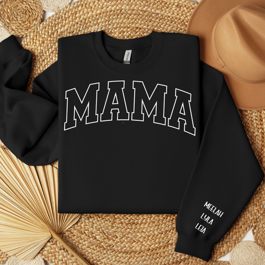 MAMA PUFFED VINYL CREWNECK