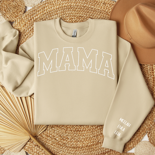 MAMA PUFFED VINYL CREWNECK